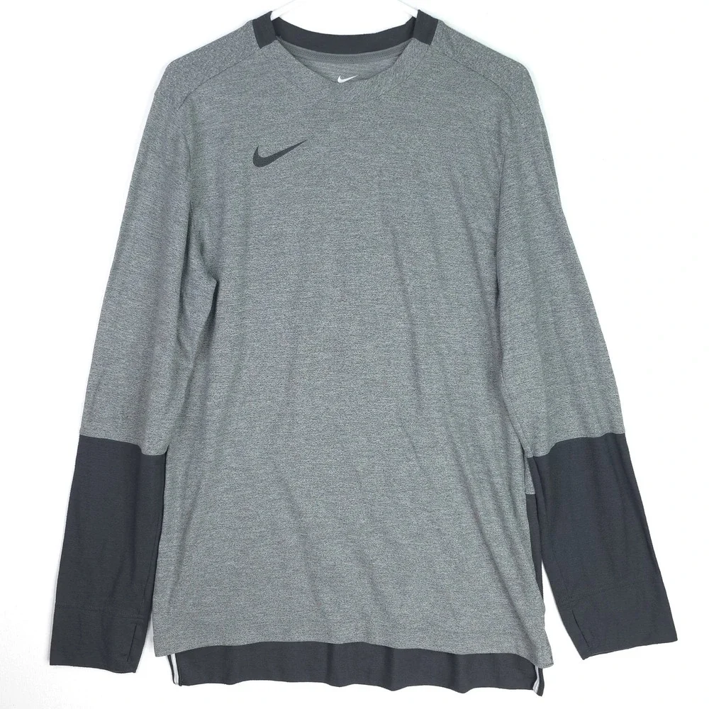 Nike Men's Large Team Training Long‎ Sleeve T-Shirt Two Tone Outdoor CI4546-026